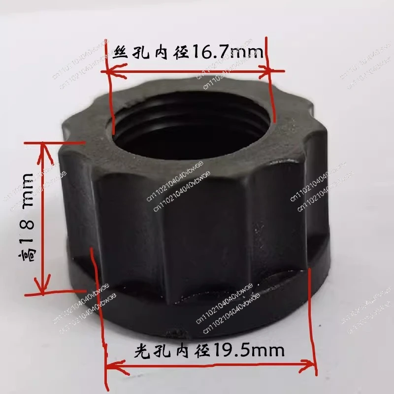 Fixed hydraulic solenoid valve coil nut locking cap cover