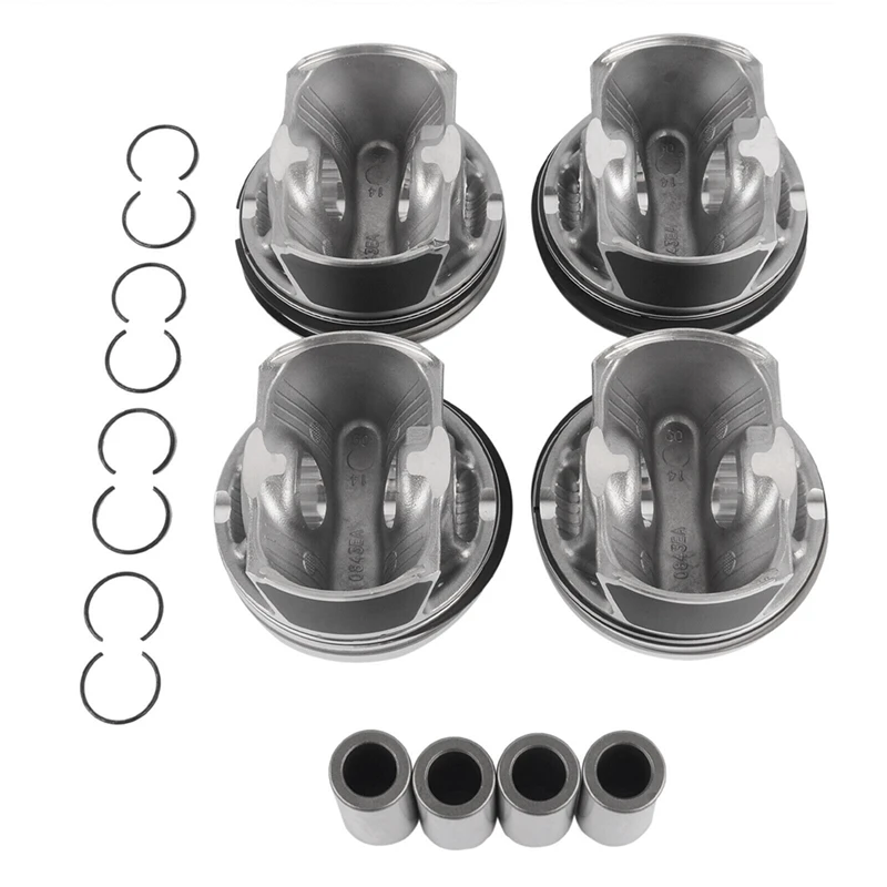 Pistons&Rings Set CR 11:1/Φ84mm/Φ22mm Part Number:11258606461,11257594453,11257640168 Metal For BMW 2.0T 220IM 320I 420I 420I