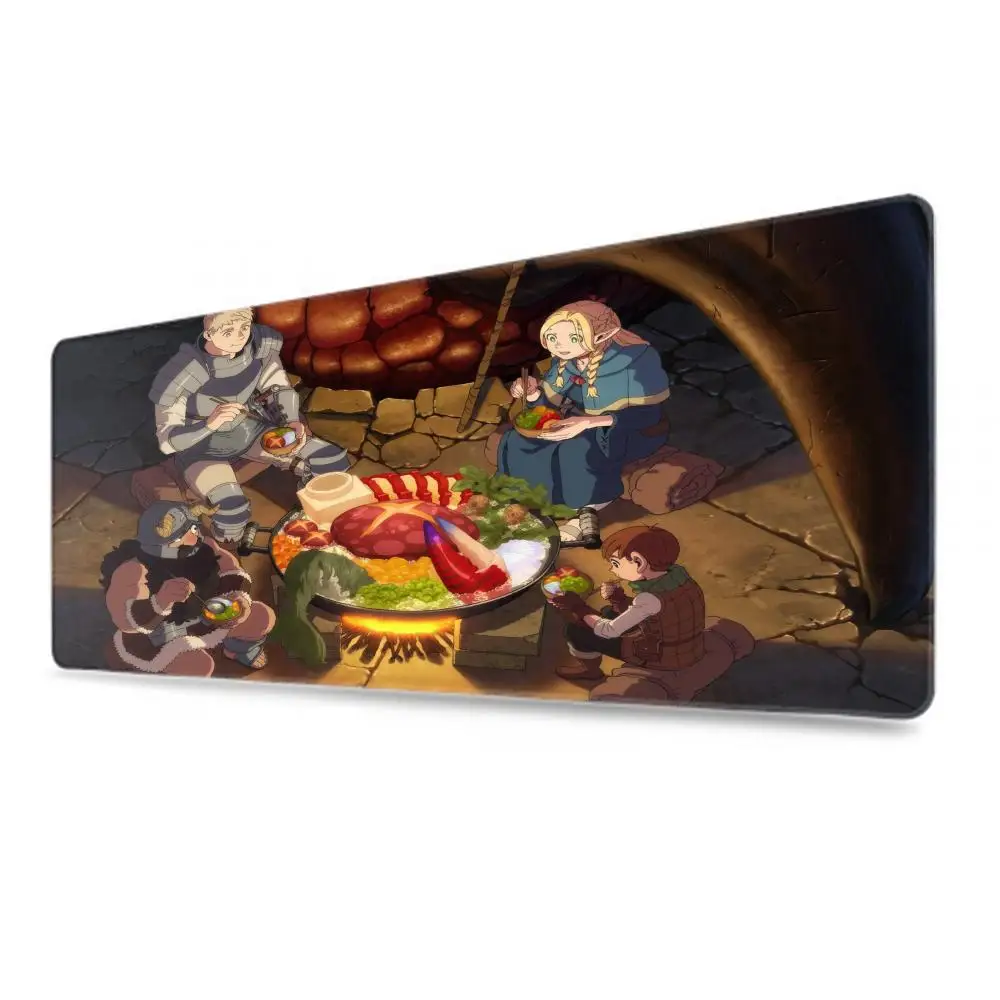 Delicious in Dungeon Dungeon Meal Danjon Meshi XXL Large Mouse Pad Computer Laptop Non-slip Office Keyboard Desk Mat Mousepad