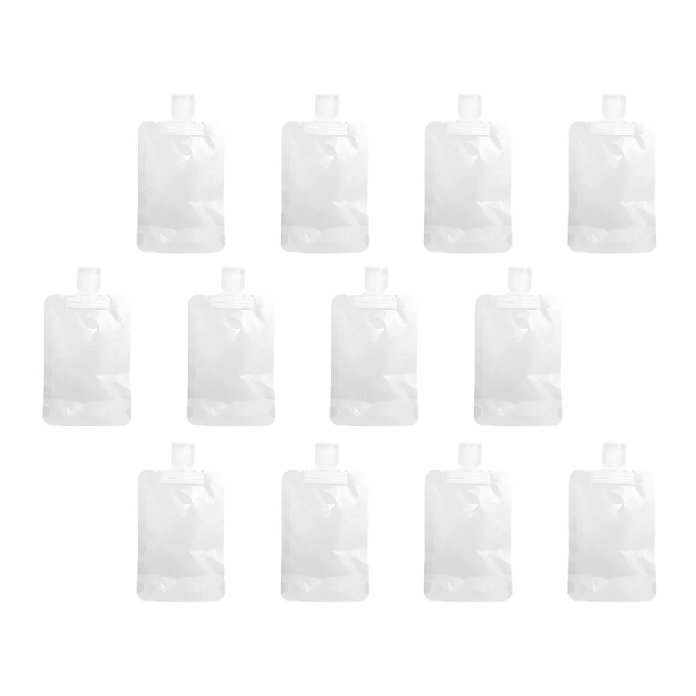 

12Pcs Portable Travel Lotion Pouch Refillable Storage Bag Leakproof Frosted Squeezable Shampoo Leakproof Frosted Bag