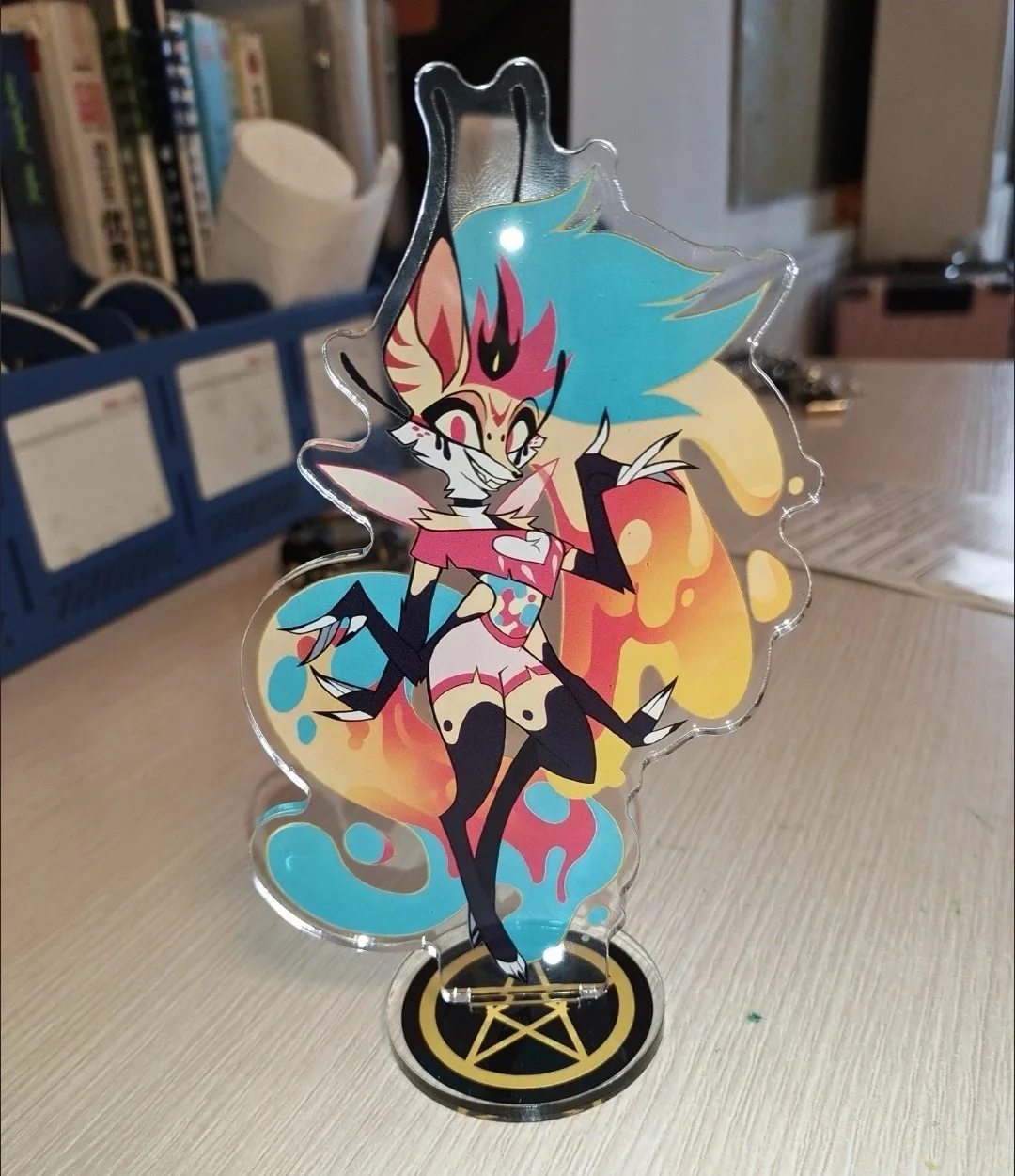 15cm Anime Surrounding Hell Inn Acrylic Plaque PVC Sharly Morning Star Vicki Alastoya Dang Angel Desktop Ornament Birthday Gift