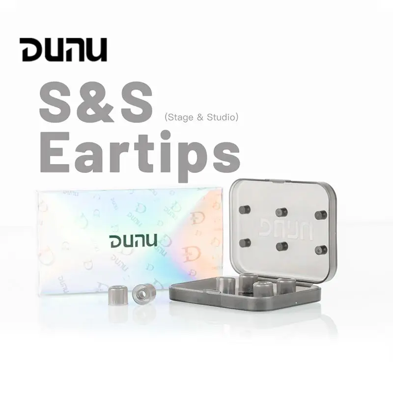 DUNU S&S Stage Studio Silicone Eartips Ear Tips L/M/S(3pairs) for Nozzle Diameter from 4-5.5mm