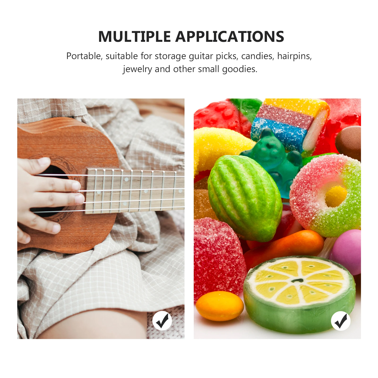 

Portable Stylish Guitar Pick Storage Bag Organizer Travel Box for Guitar Accessories