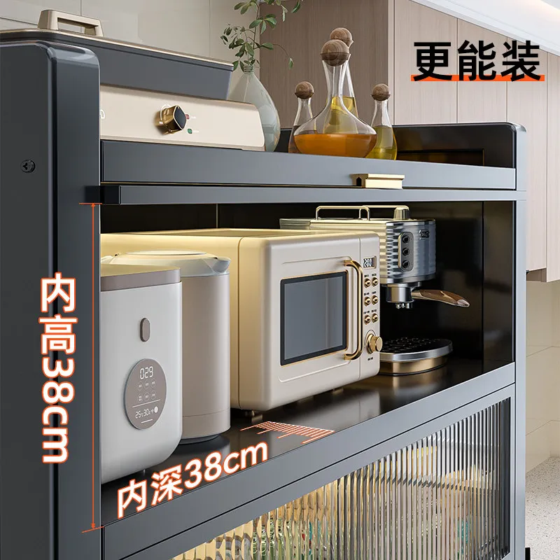 Steel Dustproof Storage Cabinet Waterproof Oil-Resistant Kitchen Organizer Space-Saving Design for Home