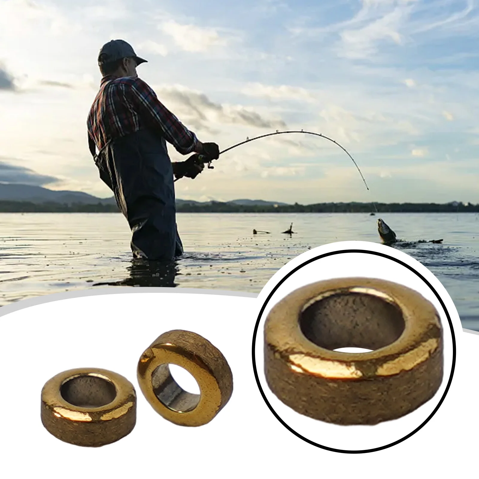 Ceramic Rod Guide Rings 3pcs for Fishing Rod Restoration Use with Superior Wear Resistance and Smooth Line Guidance