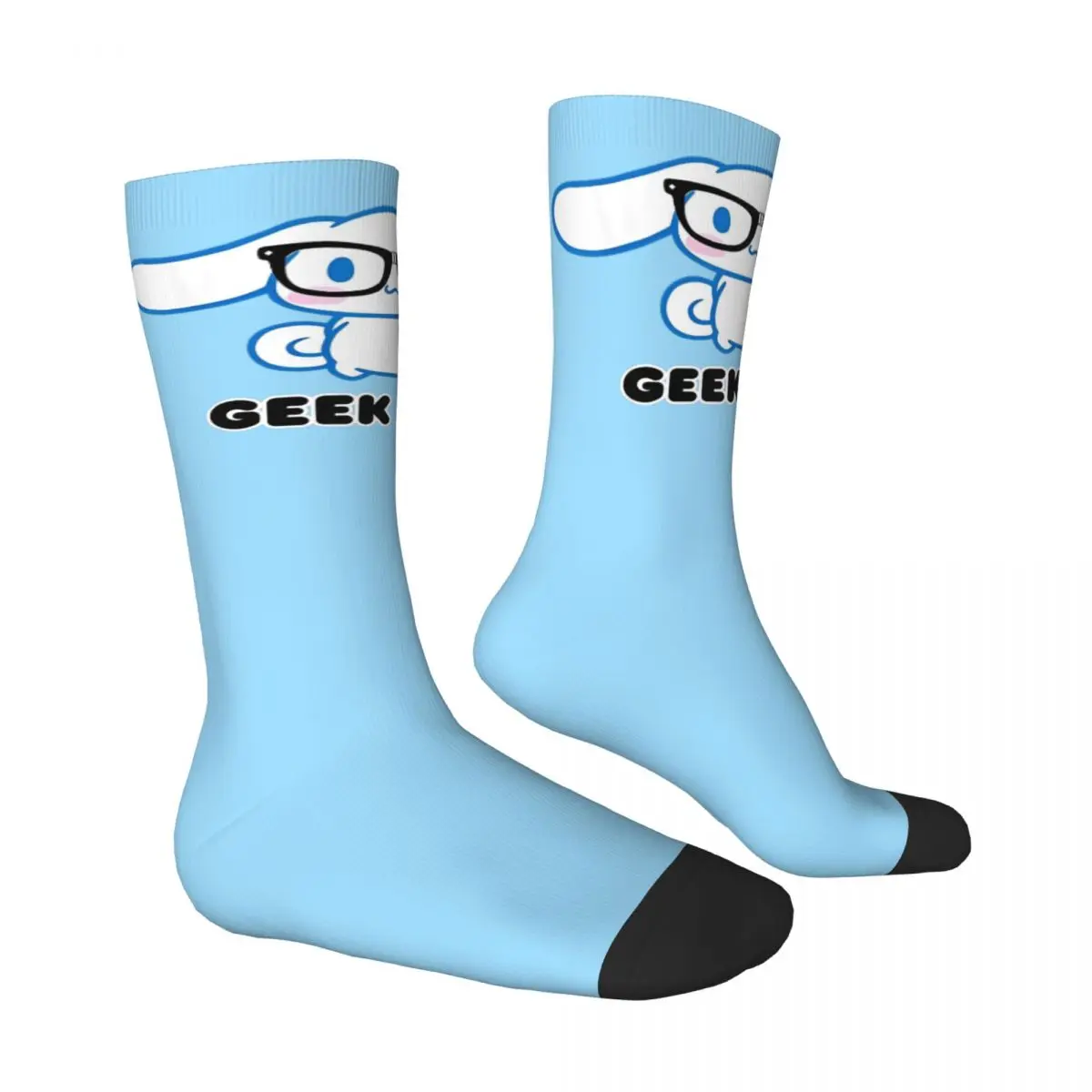 Cinnamoroll Geek Chic Socks Kawaii Stockings Winter Non Slip Unisex Men Socks Warm Soft Pattern Running Sports Socks