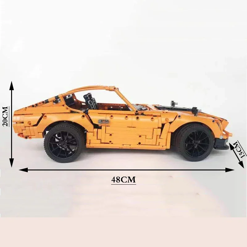 جديد MOC-26511 1971 240Z - GT3 RS سرعة سيارة باردة نموذج بناء عدة الالعاب العملاقة صبي فتاة عيد ميلاد كتلة هدية الكريسماس