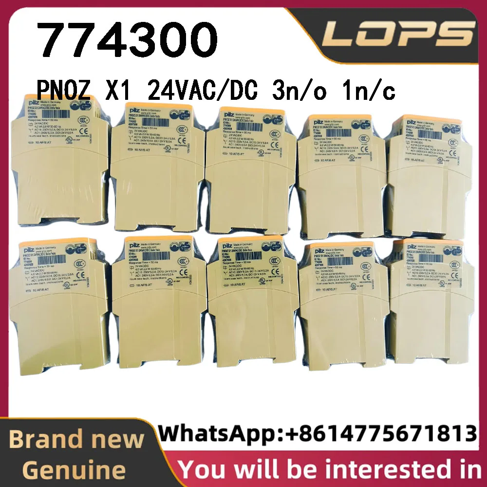 PNOZ X1 24VAC/DC 3n/o 1n/c Pilz 774300 safety relay, brand new original genuine, large quantity in stock, welcome to inquire