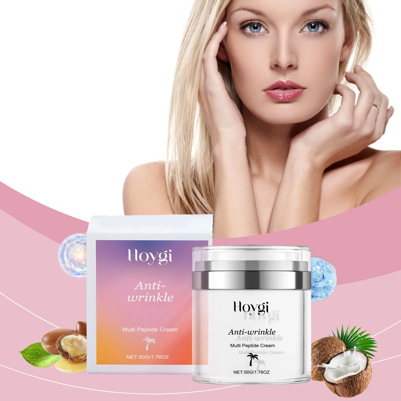 

Multi Peptide Cream Anti-wrinkle Firming Moisturizer, Fade Fine Lines, Tighten Rejuvenate and Repair Skin, Lift Face Cream