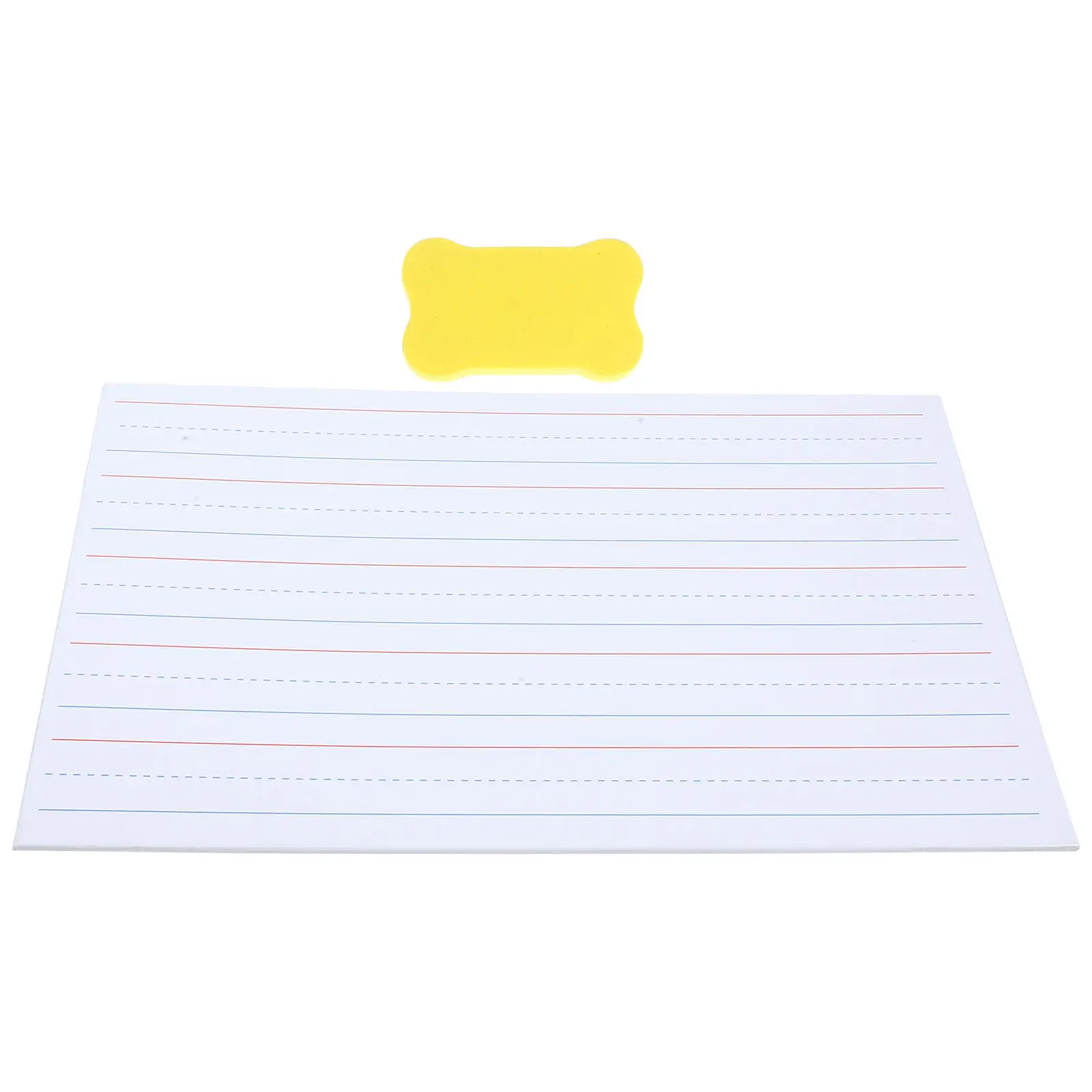 1 ensemble de tableau d'apprentissage de l'écriture pour adolescents, petit tableau blanc effaçable à sec avec lignes de quadrillage, tableau portable effaçable pour l'expression créative
