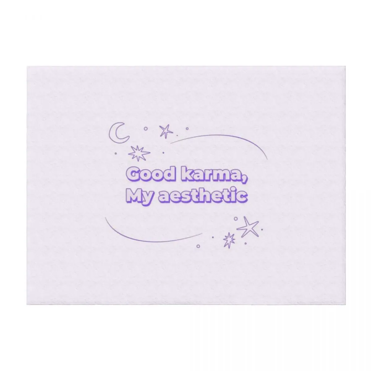 

Good karma, my aesthetic Throw Blanket Sleeping Bag Cute For Decorative Sofa Soft Plush Plaid Blankets