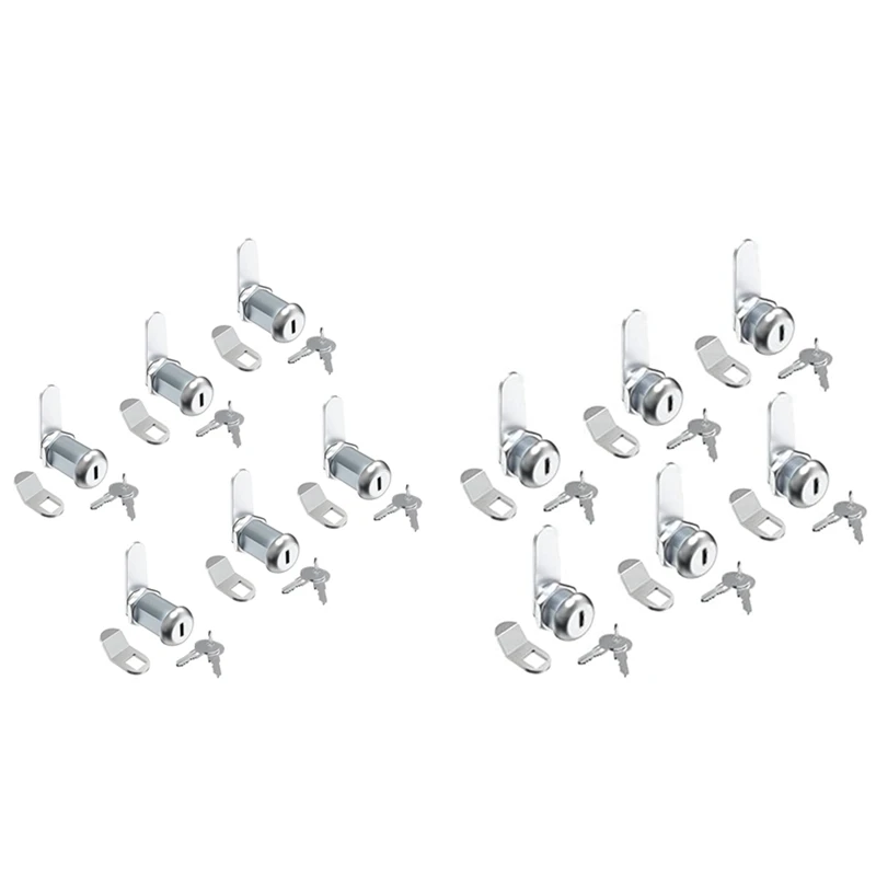 6 Pcs Mailbox Lock, Cabinet Locks And Cam Locks For Toolbox Keyed Alike, Secure Drawer And File Cabinet