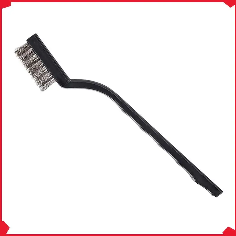

B17B 60 Pcs Wire Brush Metal Brush For Cleaning Welding Slag And Rust Scratch Brush Curved Handle Slag Brush Wire Rust Brush