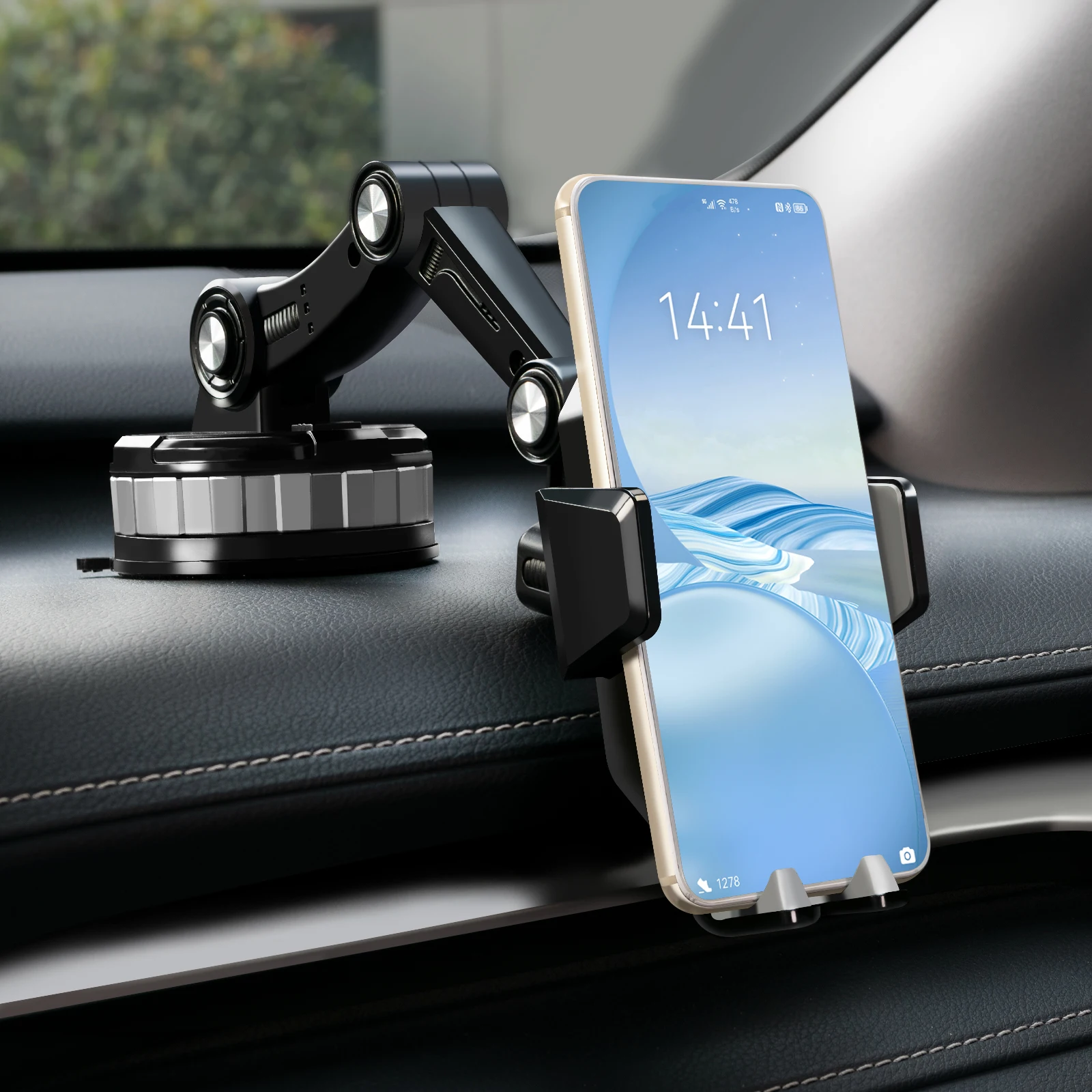 

360 Rotation Universal Cell Phone Holder Stand Windscreen Windshield Dashboard Mount Mobile GPS Bracket Support Car Trunk Pickup