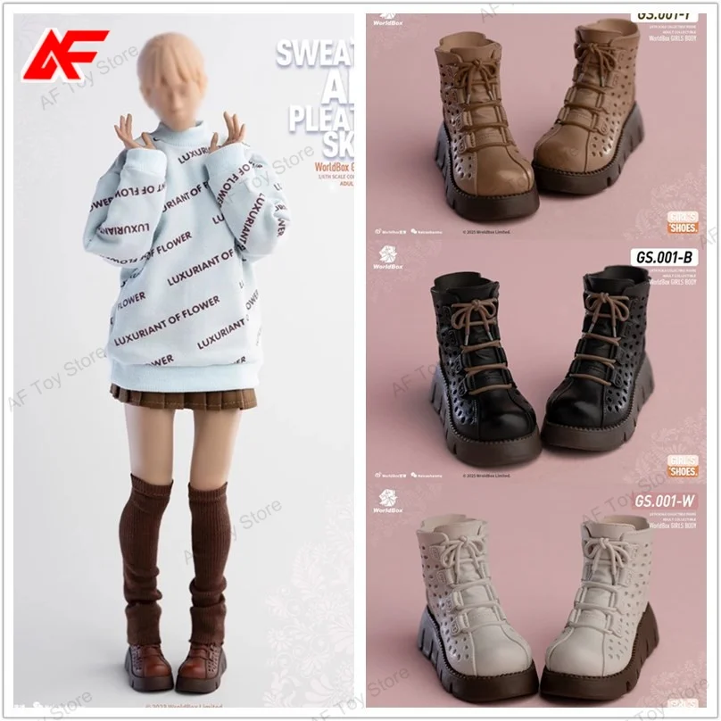 

Worldbox GS001 1/6 Scale Thick Soled Boots Solid Shoes Model Fit For 12'' TBLeague PH JO Female Action Figure Body Dolls