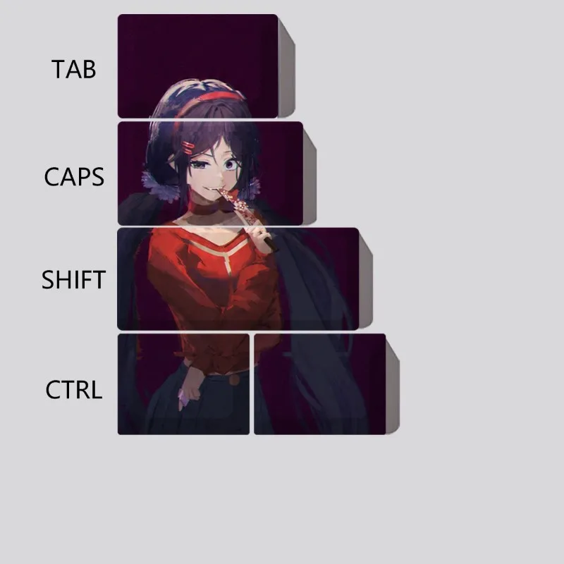 Mita MiSide Theme Anime Keycaps Mechanical Keyboard Original PBT Custom Cute Keycaps PC Game Keyboard Collection Gift Keycaps