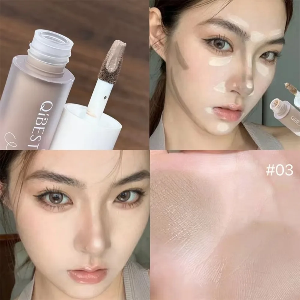 New Beige White Brighten Concealer Natural Waterproof Face Highlight Stick Matte Long Lasting Contouring Stick Women Makeup