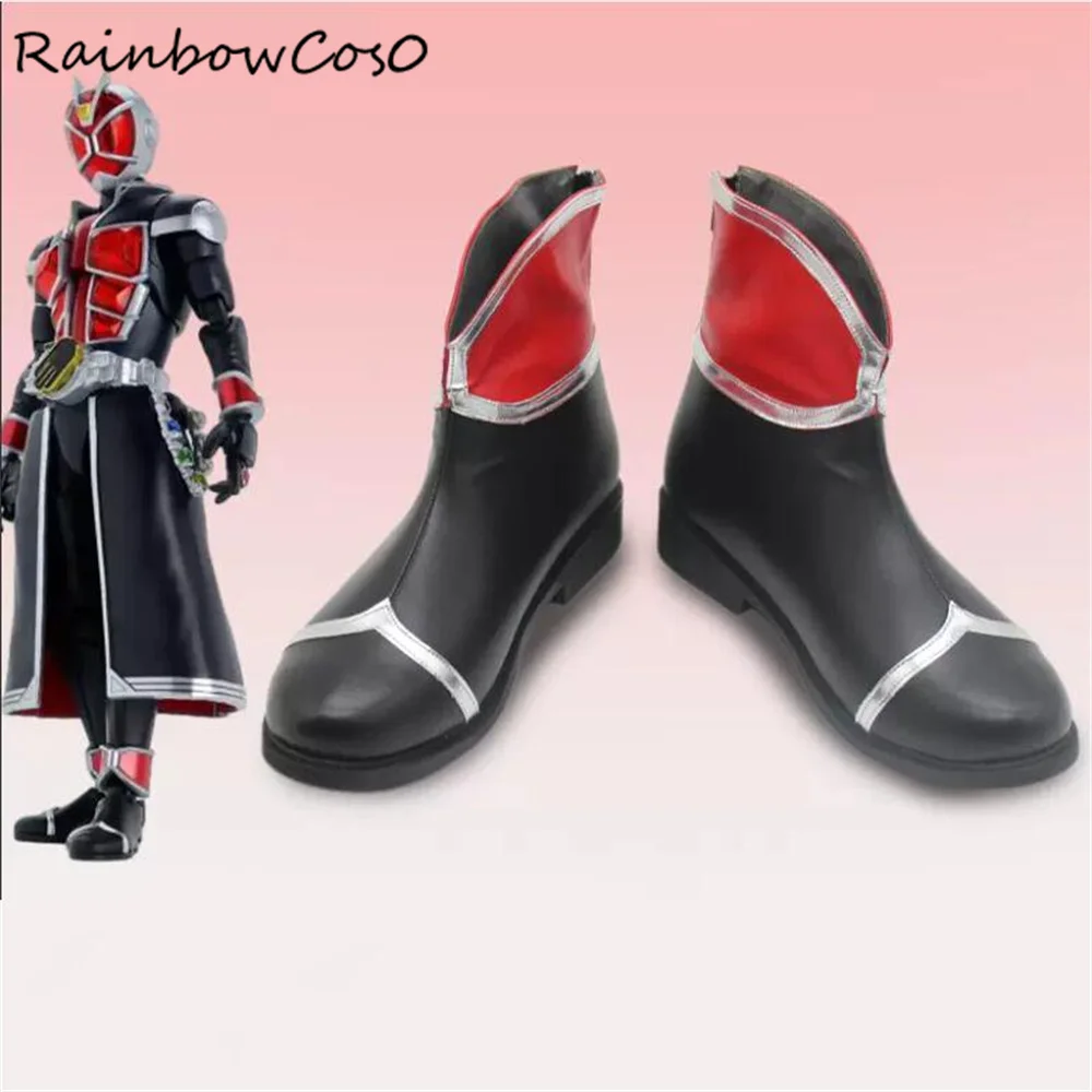 

Kamen Rider Wizard Обувь для косплея Сапоги Игра Аниме Вечеринка Хэллоуин Рождество РадугаCos0 W3956