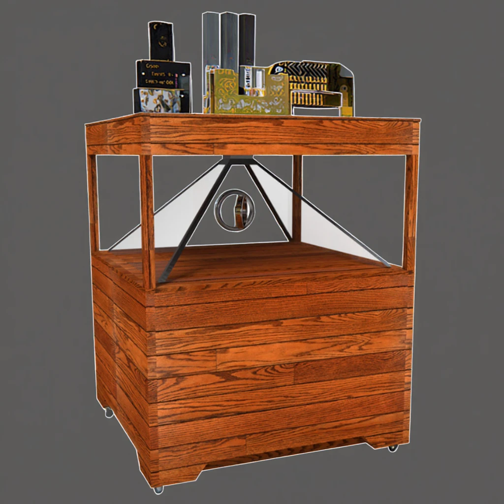 Werkseitig hergestellte 3D-Schmuckvitrine LCD-Vitrine