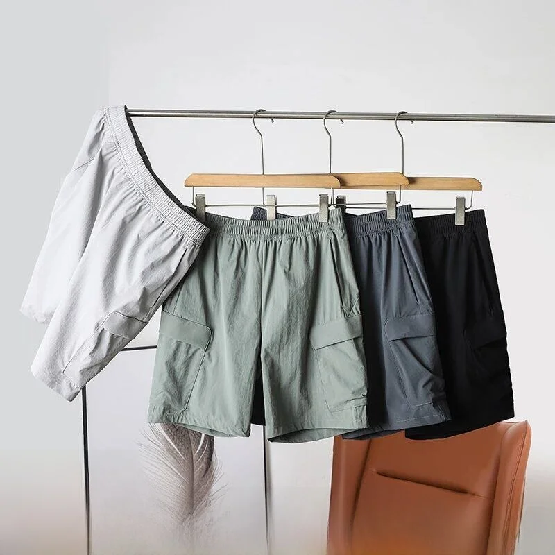 

High-End 3D Cut Quick-Dry Outdoor Men's Shorts Cool Sensation Technology New Summer 2026 Standard Fit Nylon Spandex Shorts