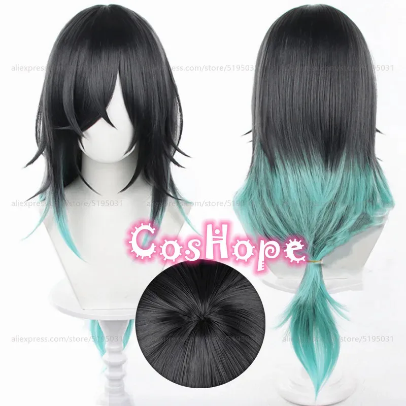 

Офицер Government Wu Chang White Guard Black Guard Косплей Парик 72 см Черный Синий Парик Косплей Термостойкие Синтетические Парики