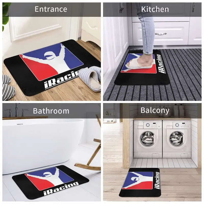 New World Of Outlaws Iracing Team Fan Racing Mat Rug Carpet Tapis Bedside Beautiful Home Decor Bath Floor Mat