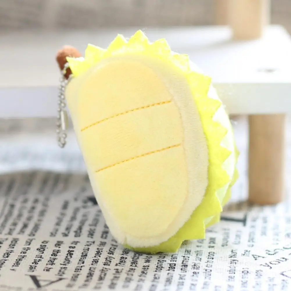 Fruit Shape Doll Fruit-inspired Durian Plush Toy Stuffed Doll Handbag Backpack Unique Hanging Decoration Ornament for Kids