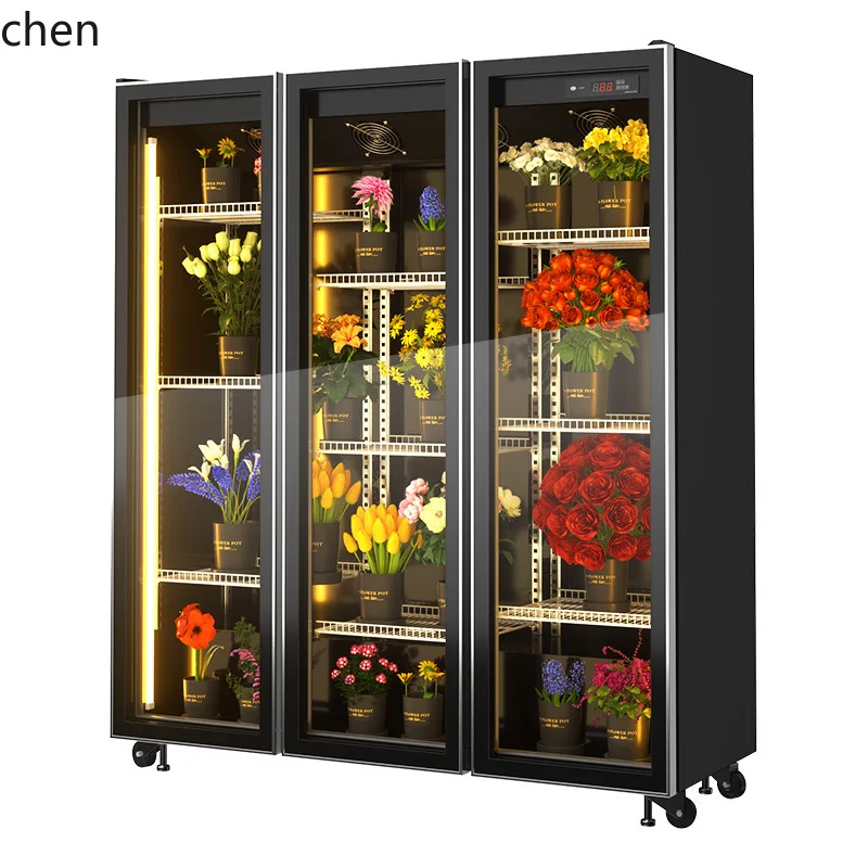 HXL Fresh Flower Preservation Cabinet Commercial Large Capacity Air-Cooled Fresh Flower Display Cabinet Frost-Free Freezer
