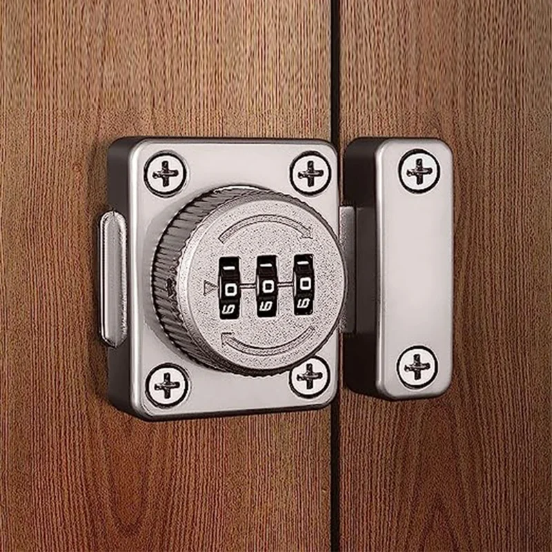 Mechanical Keyless Cabinet Lock, Swivel Drawer Lock Combination Lock, Combination Latch File Cabinet Lock