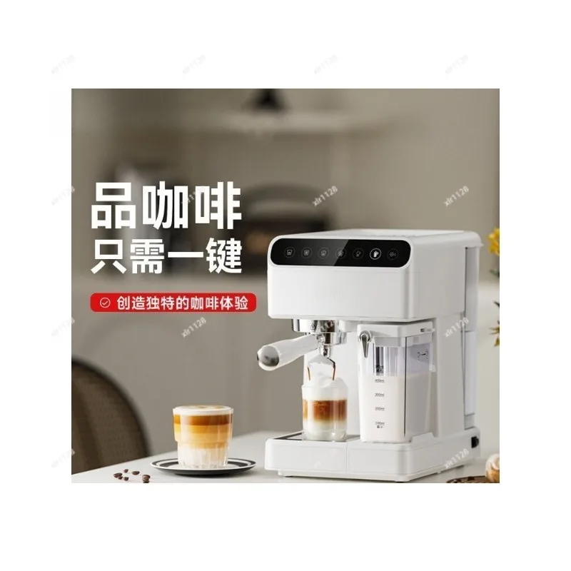 Household Small Espresso Machine Full Semi Automatic Extractor With Milk Frother  For Daily Use