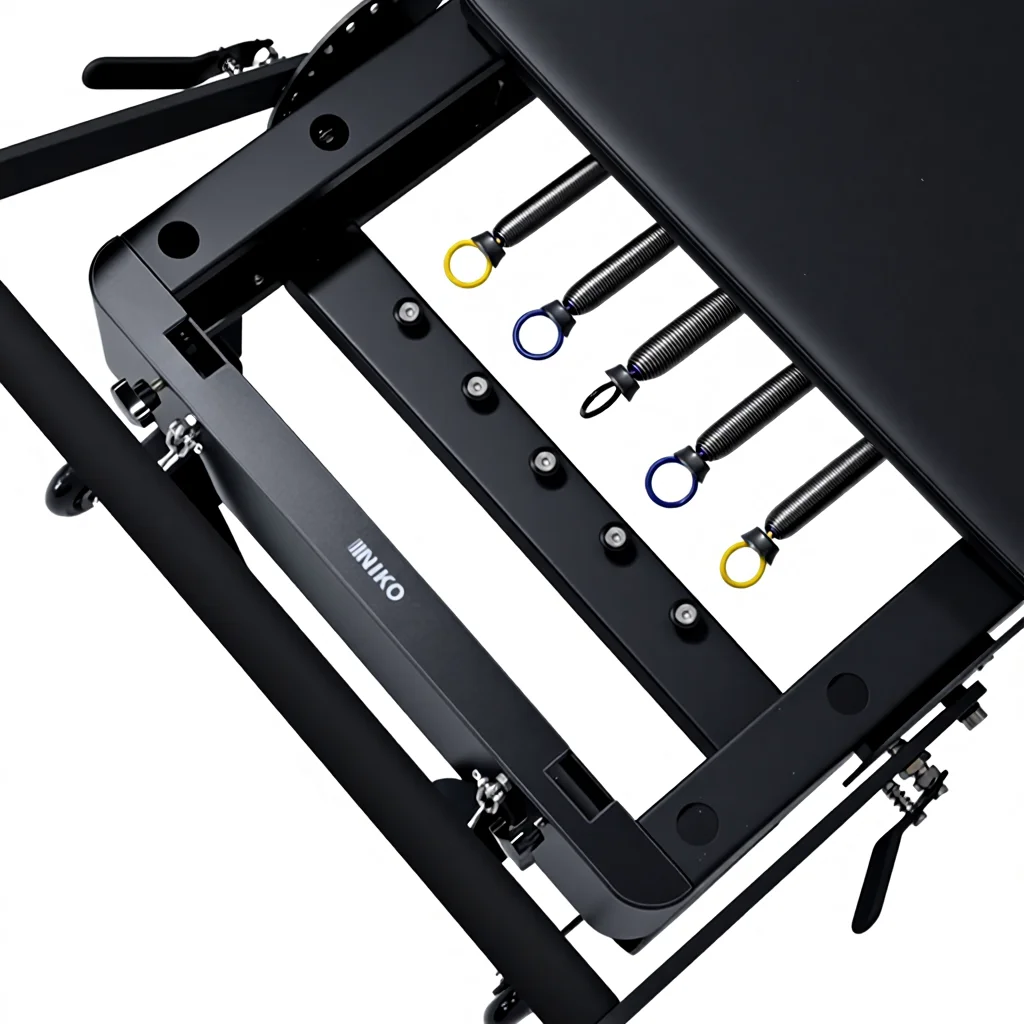 Professional Fitness Steel Yoga Training Exercise Core Bed Equipment Aluminum  Pilates Reformer Black Pilates Reformer