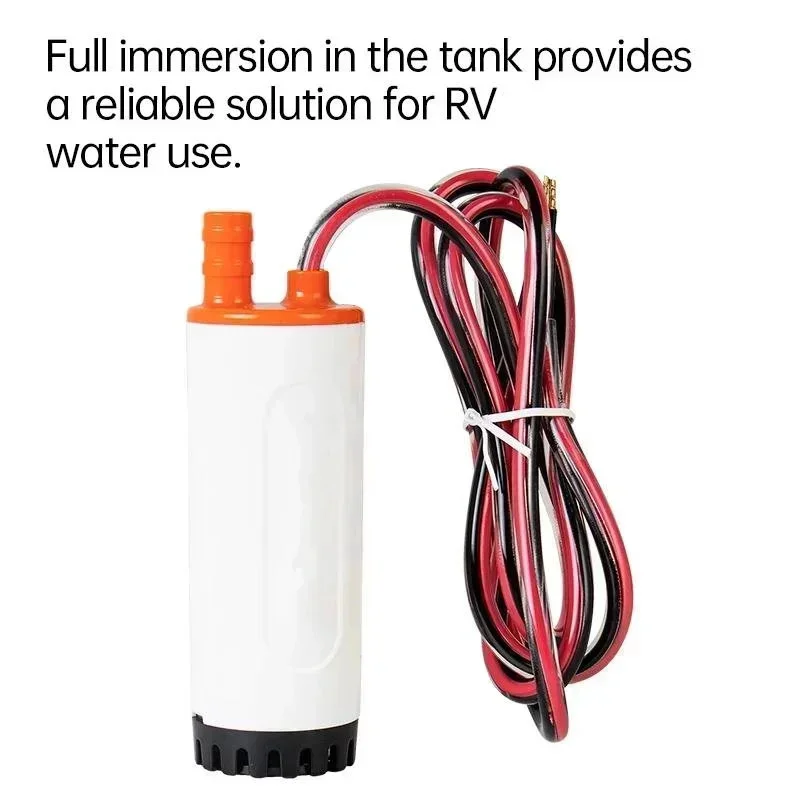 12V 21L/min RV Submersible Pump Micro Water Pump Water Tank DC Portable Car Mounted Small Submersible Pump