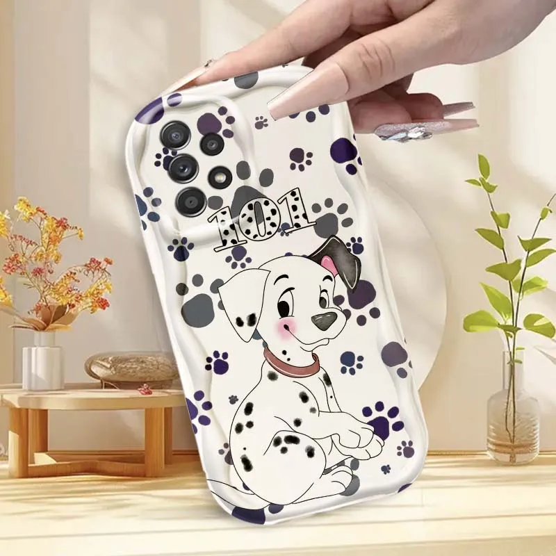 101 الدلماسية لطيف قضية الهاتف لسامسونج A73 A72 A71 A56 A55 A54 A53 A52 A51 A32 A36 A26 A25 A13 A14 5G موجة النفط