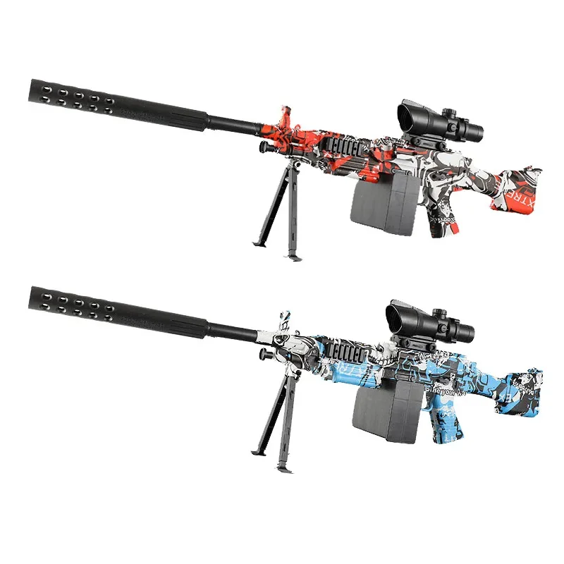 

M249 Water Toy Gun Weapon Manual Electric Submachine Gun Camouflage Paintball Rifle for Adults Boys Gifts Outdoor