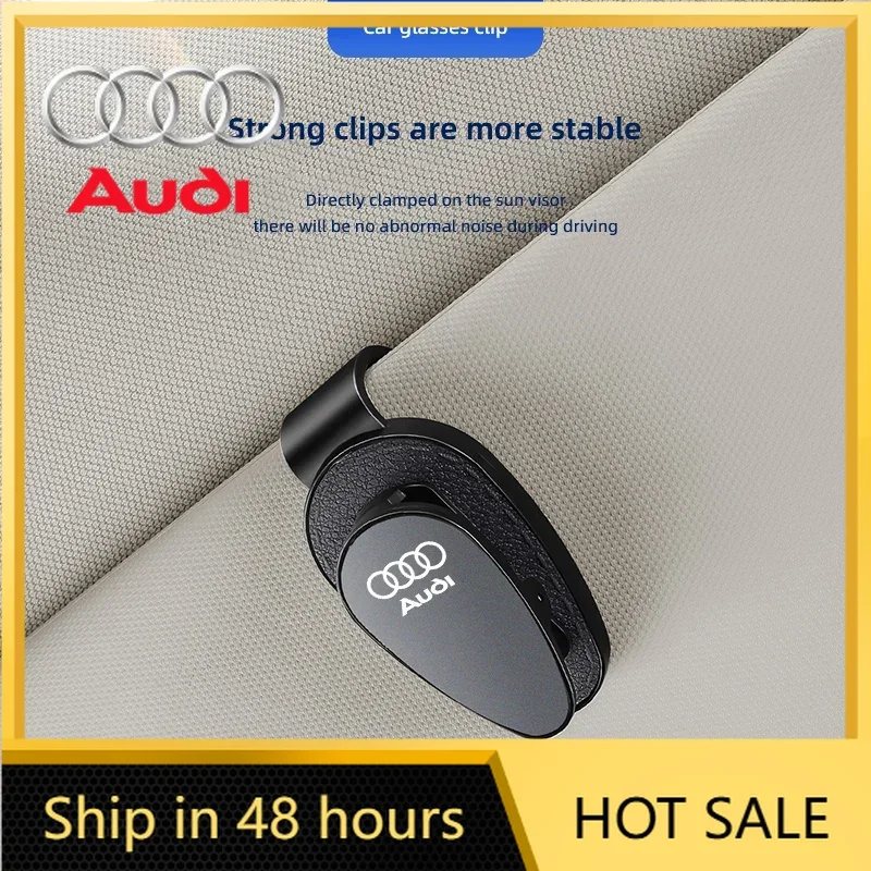 

2025 Hot Car Glasses Clip Sun Visor Sunglasses Card Ticket Holder For Audi A7 A3 A4 A6 A5 Q5 A1 Q7 Q3 Q4 TT SQ5 RSQ3 RSQ8 S3 S4