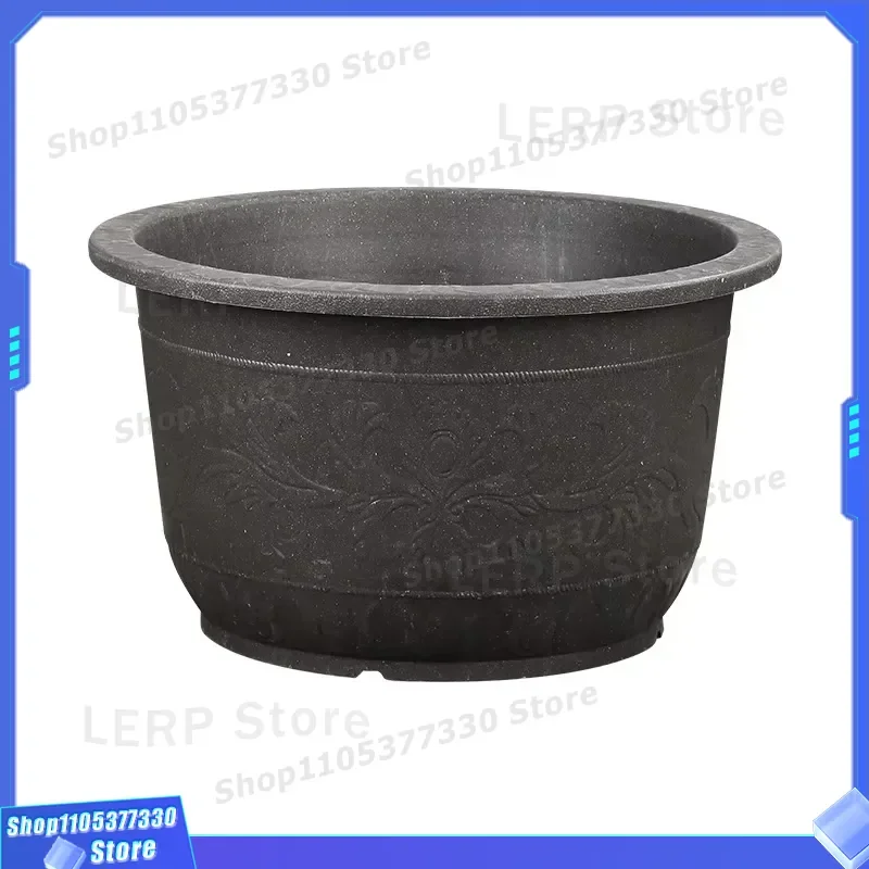 Large Diameter Plastic Flower Pot Lightweight European Style Garden Planter for Outdoor Decor Modern Design Durable Vase