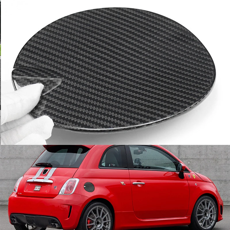 Per Fiat 500 Abarth 2012 2013 2014 2015 2016 2017 2018 2019 adesivo di conversione del serbatoio del carburante per auto accessori decorativi in fibra di carbonio