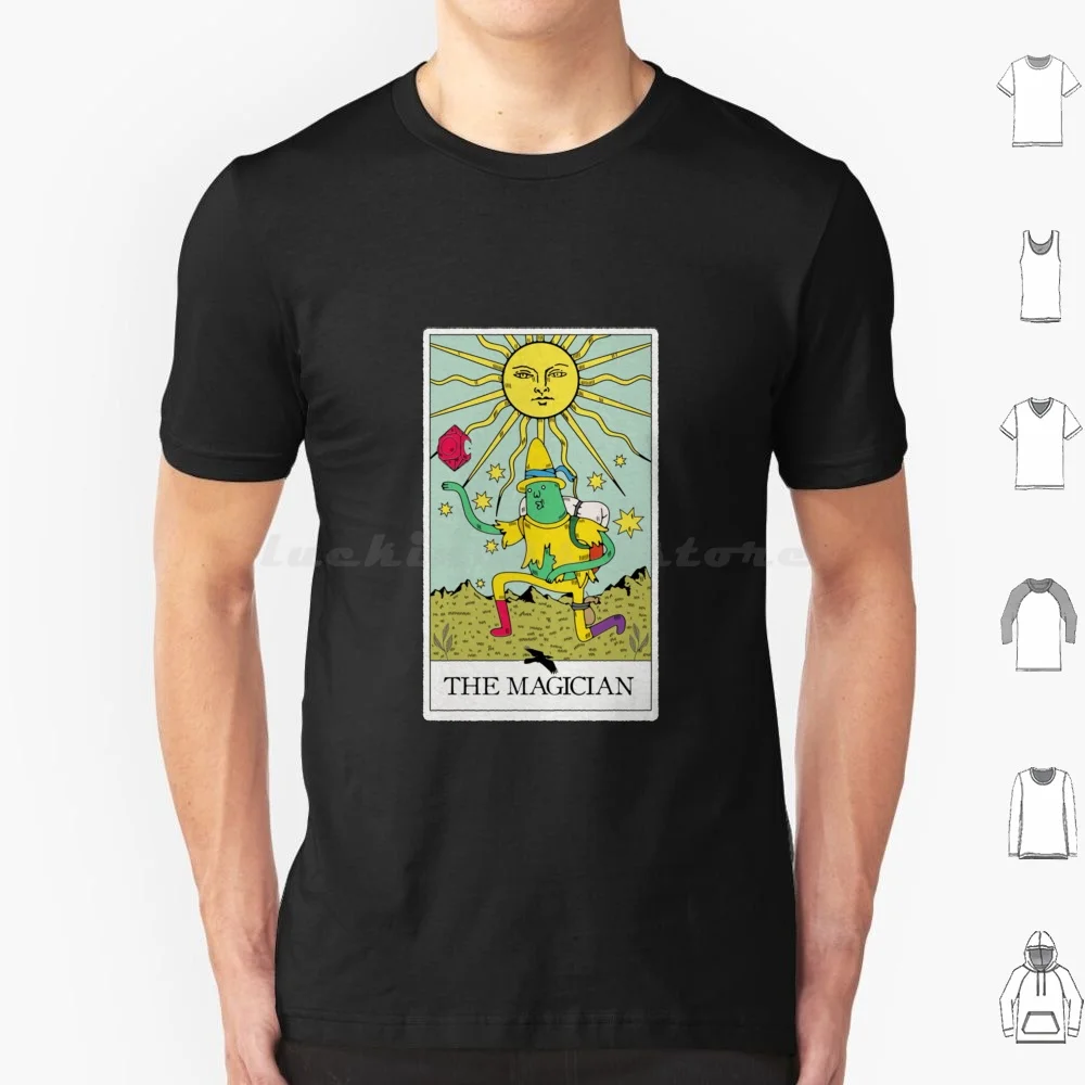 Magic Man Tarot Card-The Magician T Shirt Big Size 100% Cotton Magic Man Tarot The Magician