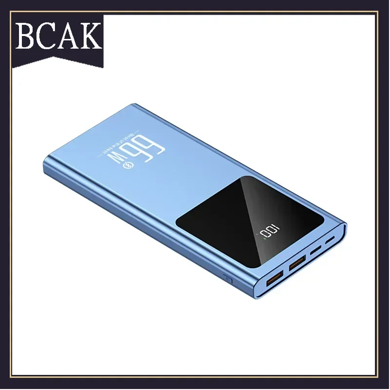 Hot Style 66W Super Fast Charging Comes with A Four-wire Power Bank 20000mAh Small BCAK Portable Mobile Power Supply