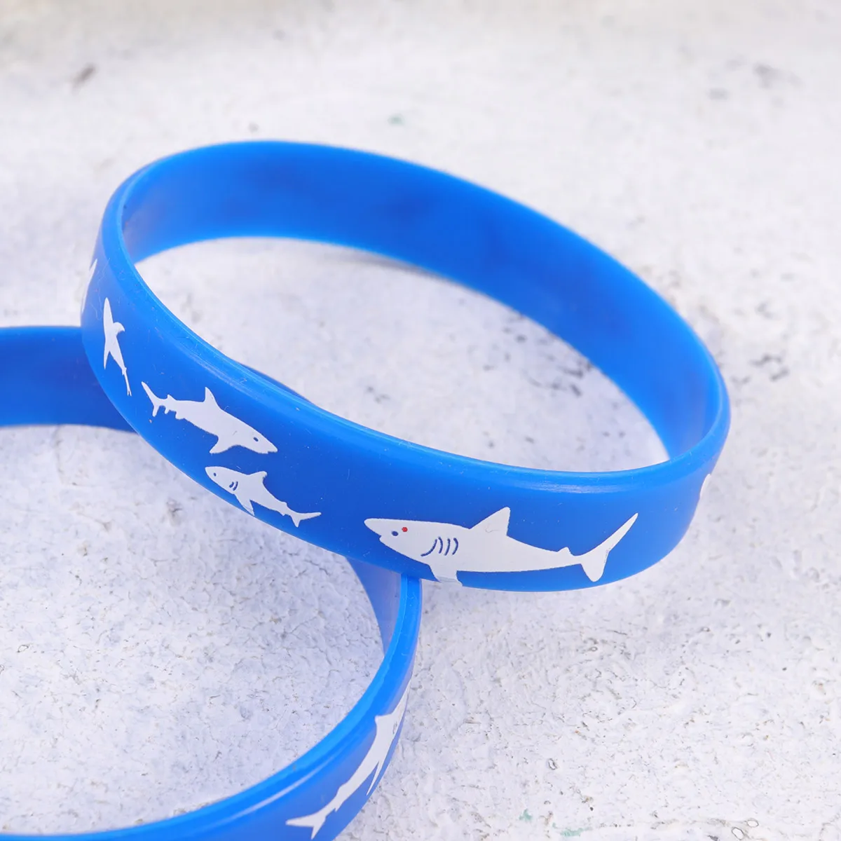 

10 Pcs Bracelet Blue Silicone Wristband Bright Ocean Floor Party Gift Boy Girl Girl Silicone Bracelet Fitness Decoration Band