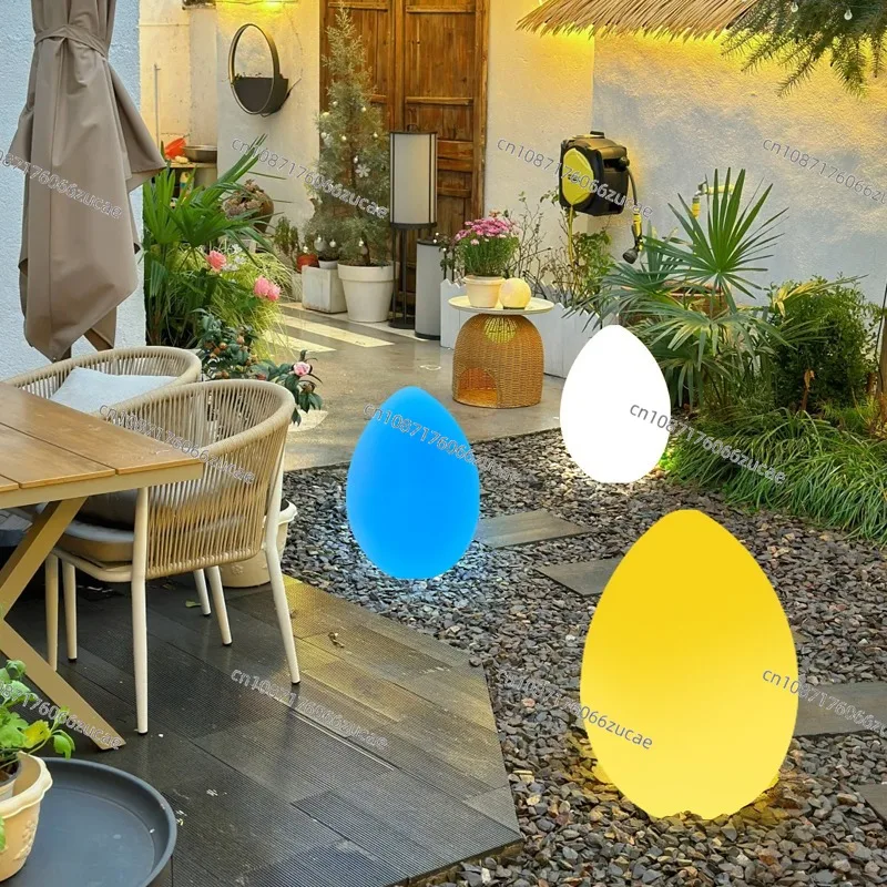 

Солнечная уличная светящаяся яйцо динозавра, круглый садовый светильник, водонепроницаемый садовый балкон, пейзажная атмосфера, декоративный светильник для газона