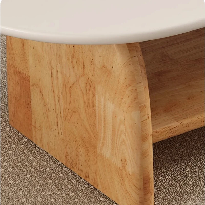 나무로 만든 소박한 커피 테이블 우아한 미학적 클래식 북유럽 커피 테이블 내구성 있는 귀여운 가구 거실 가구