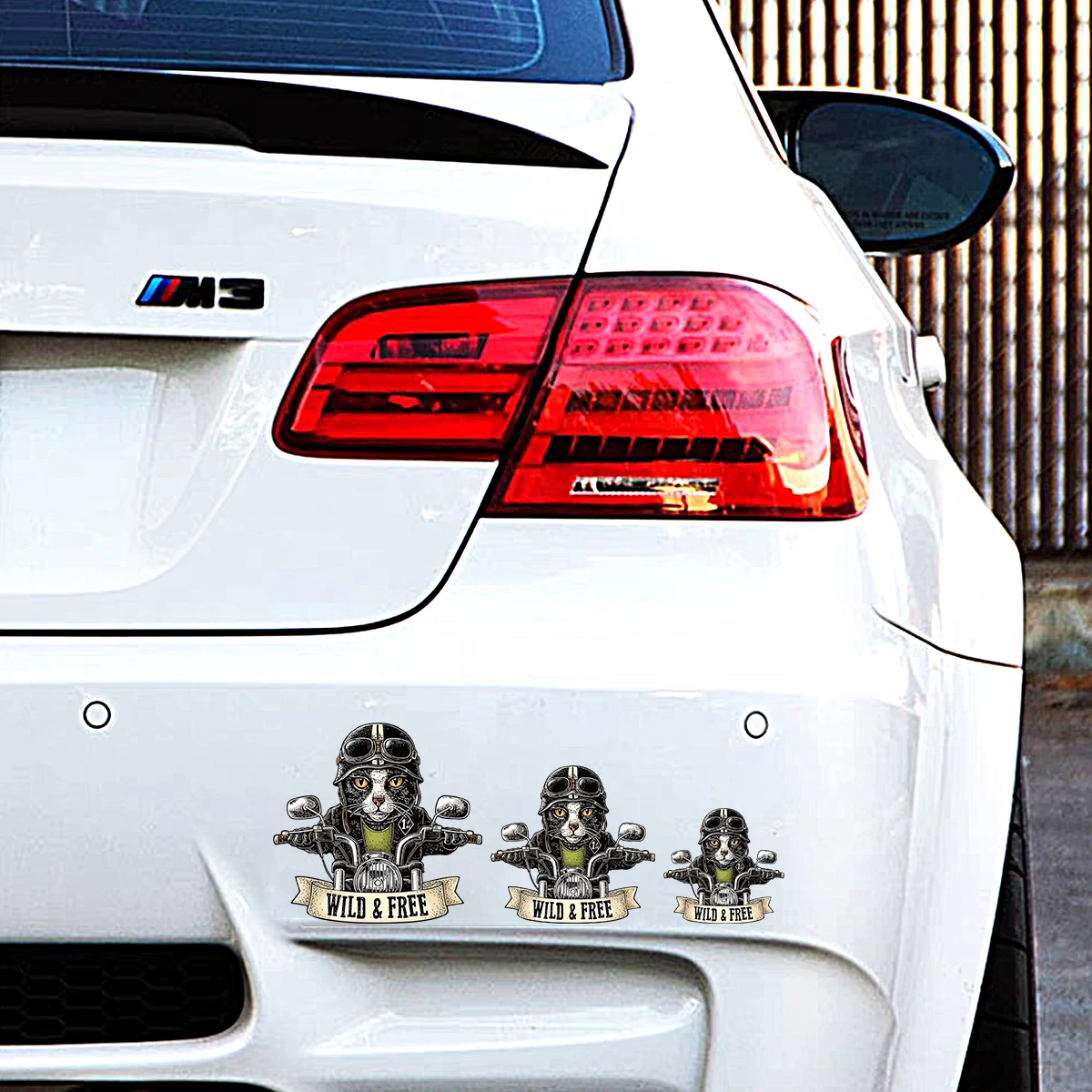 Knight Cat Motorcycle Car Retro Personality Sticker Auto Motor Body Windshield Vinyl Reflect Decor Decals Modified Accessories