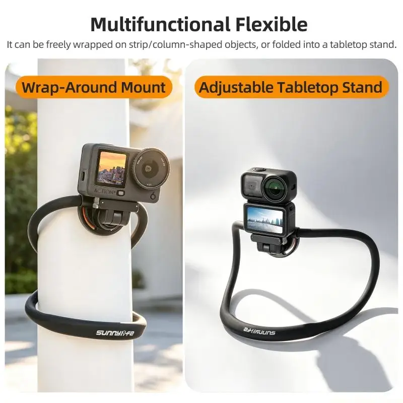 F62C Chest Camera Neck Mount for Action 6 Camera for Travel Video and Outdoor Recording, Quick Release Wearable Holder
