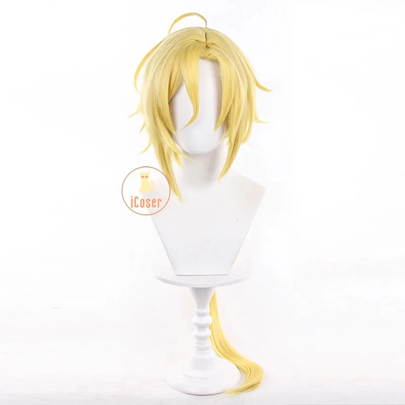 iCoser Zenless Zone Zero Hugo Косплей Парик Длинные Светлые Волосы Mockingbird Новый Эрайда Хьюго Влад Воронк Хэллоуин Вечеринка Женщины Мужчины