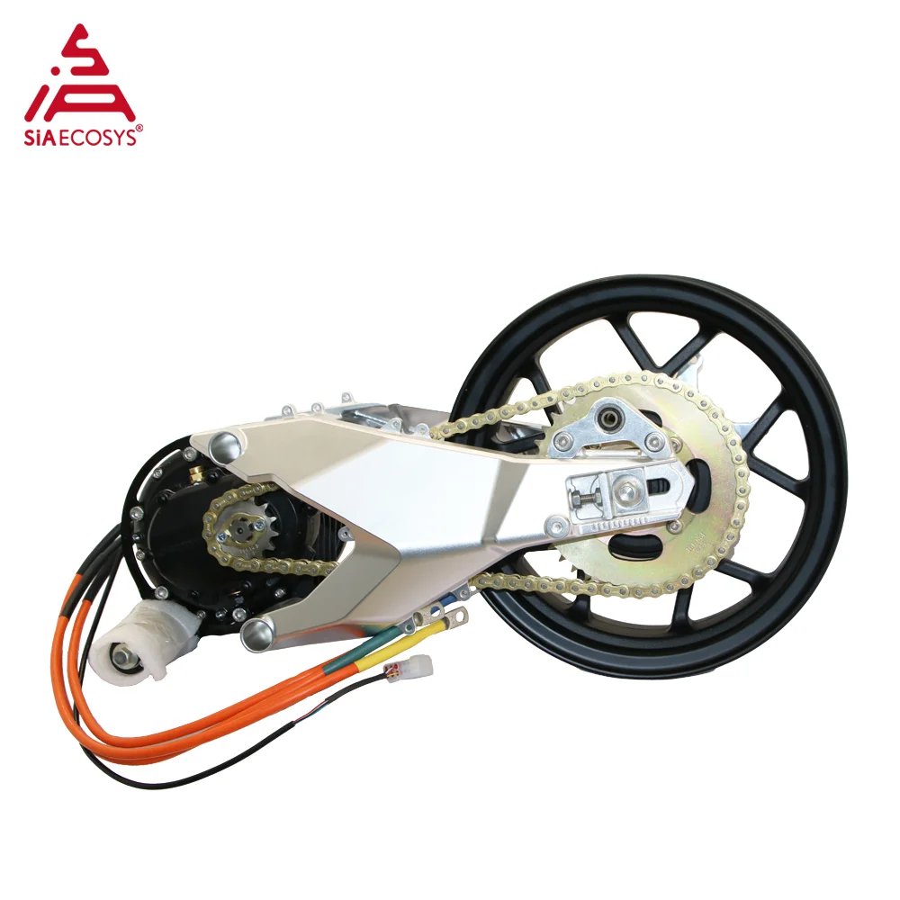 QS MOTOR 12*3.5inch 14*3.5inch 3000W Max Speed 100-110kph Double Shock Absorber Mid Drive Motor Assembly for E-Motorcycle