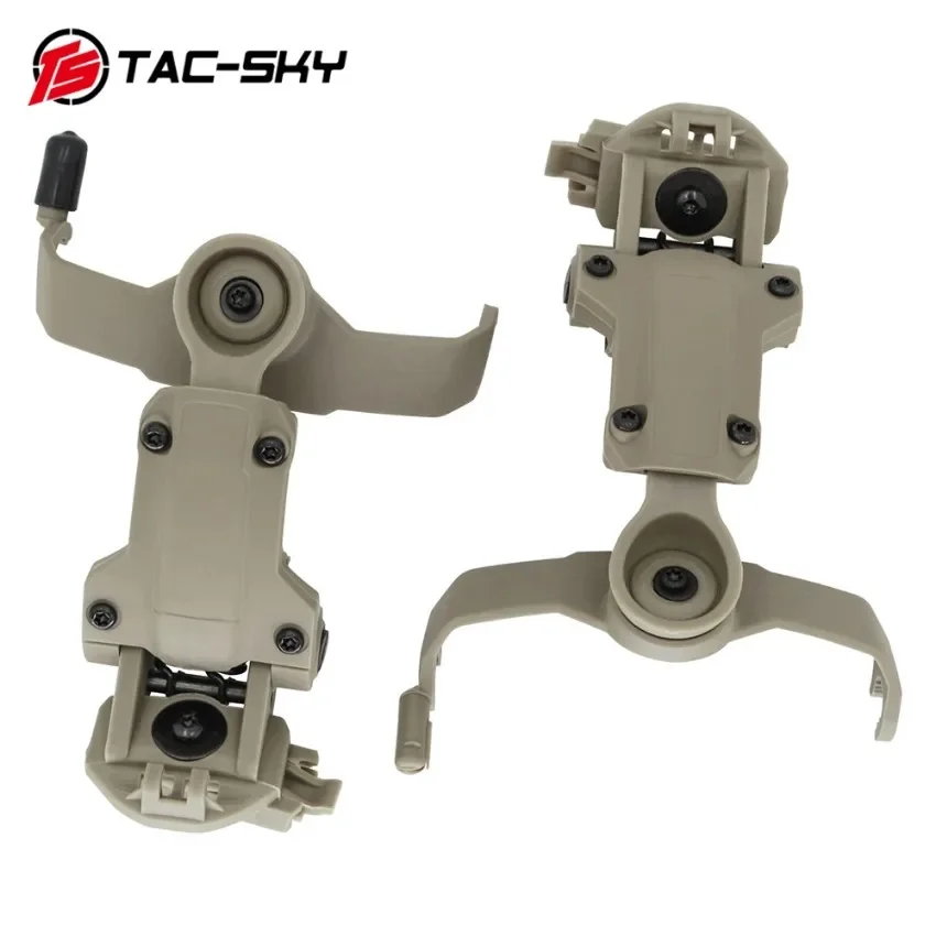 TAC-SKY Comtac II Tactical Headset Hearing Protection Helmet ARC Rail Bracket Version Shooting Electronic Earmuffs and U94 PTT