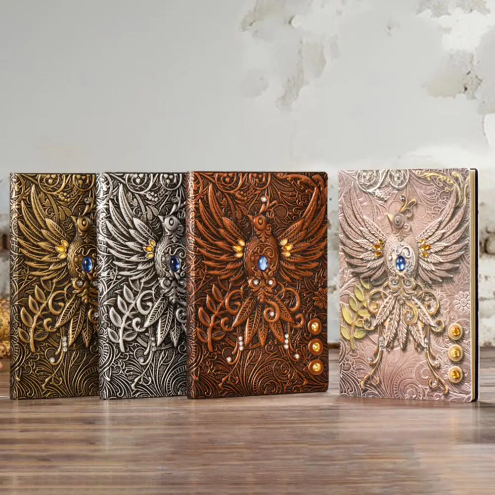 Classic Notebook European Style Travel Journal with Durable Faux Leather Cover for Plans Organization Retro Notebook