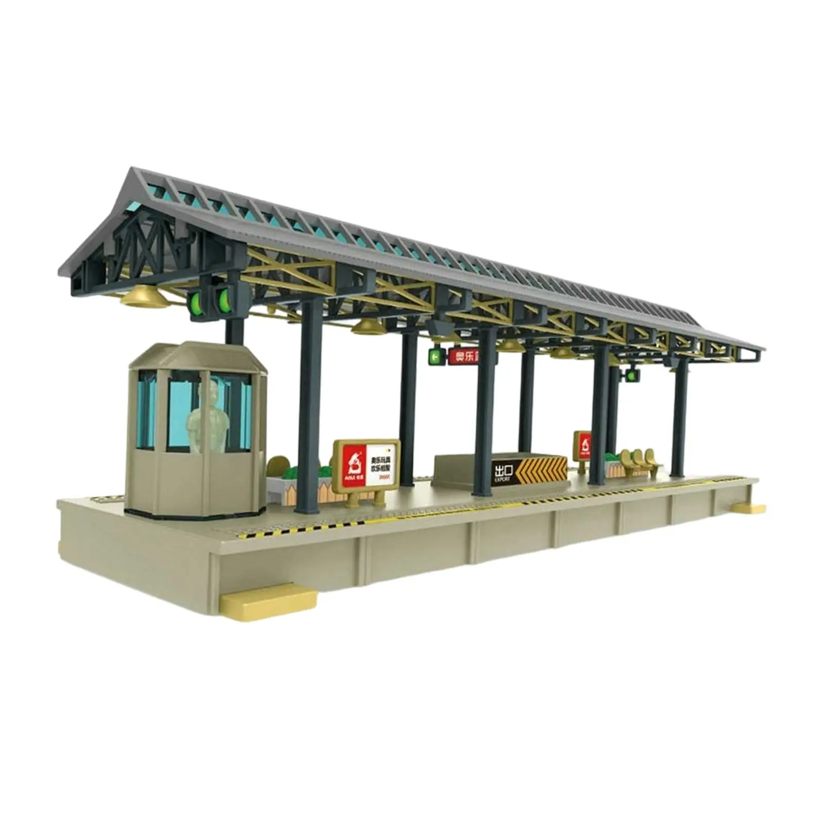 

Модель-диорама железнодорожной платформы масштаба HO, для самостоятельной сборки, коллекционная, миниатюрная модель-сцена