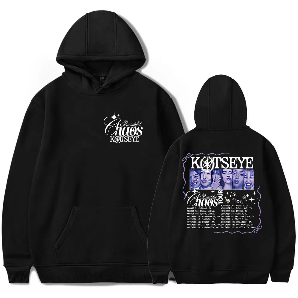 

Katseye Beautiful Chaos Tour 2025 Hoodies Winter For Men/Women Unisex Casuals Long Sleeve Sweatshirt Streetwear Hooded